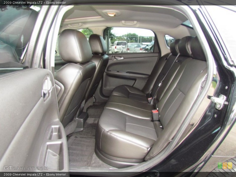 Ebony Interior Rear Seat for the 2009 Chevrolet Impala LTZ #66579974