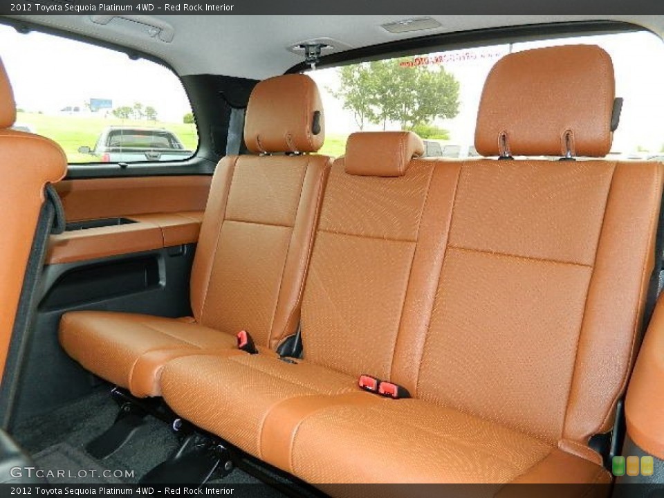 Red Rock Interior Rear Seat for the 2012 Toyota Sequoia Platinum 4WD #66582635
