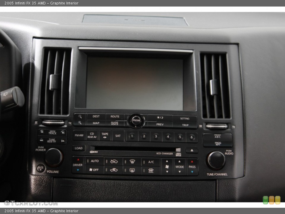 Graphite Interior Controls for the 2005 Infiniti FX 35 AWD #66586089