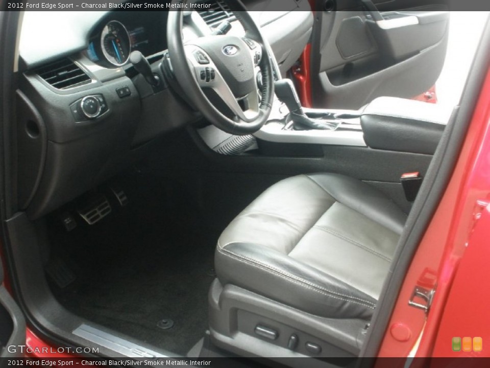 Charcoal Black/Silver Smoke Metallic Interior Photo for the 2012 Ford Edge Sport #66586925