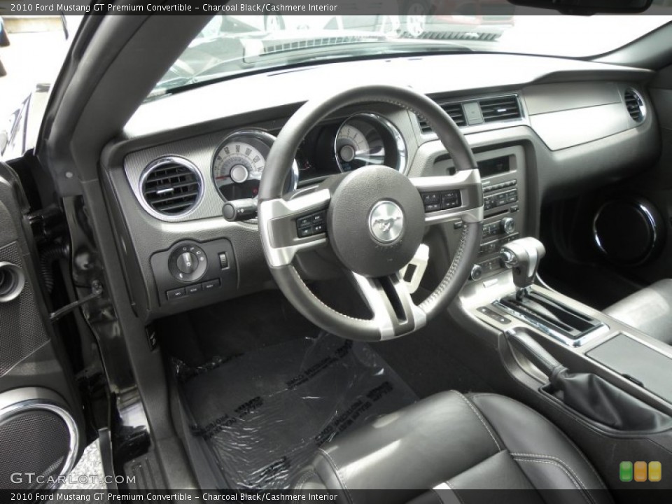 Charcoal Black/Cashmere Interior Photo for the 2010 Ford Mustang GT Premium Convertible #66587884