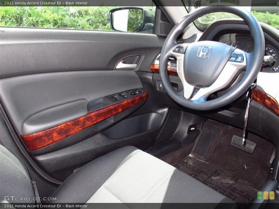 Black Interior Steering Wheel for the 2012 Honda Accord Crosstour EX #66588043