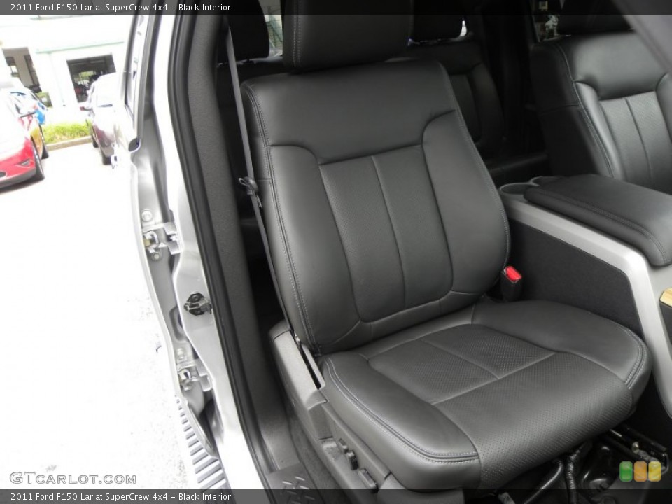 Black Interior Front Seat for the 2011 Ford F150 Lariat SuperCrew 4x4 #66588093