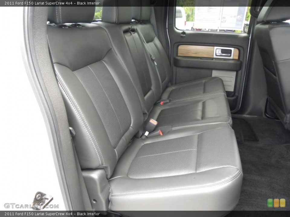 Black Interior Rear Seat for the 2011 Ford F150 Lariat SuperCrew 4x4 #66588108