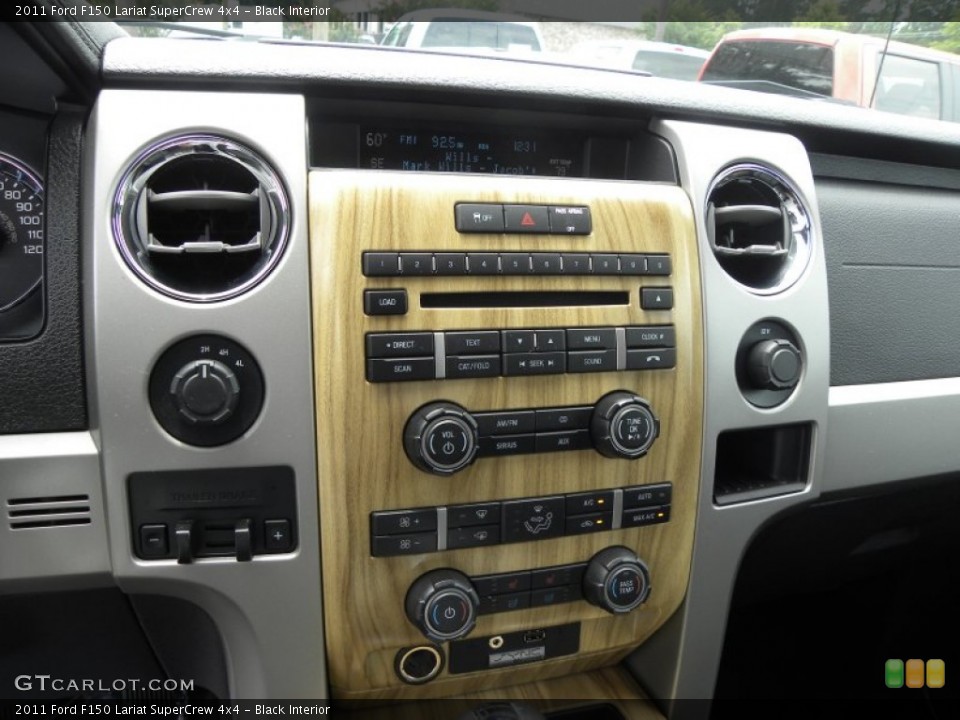 Black Interior Controls for the 2011 Ford F150 Lariat SuperCrew 4x4 #66588210
