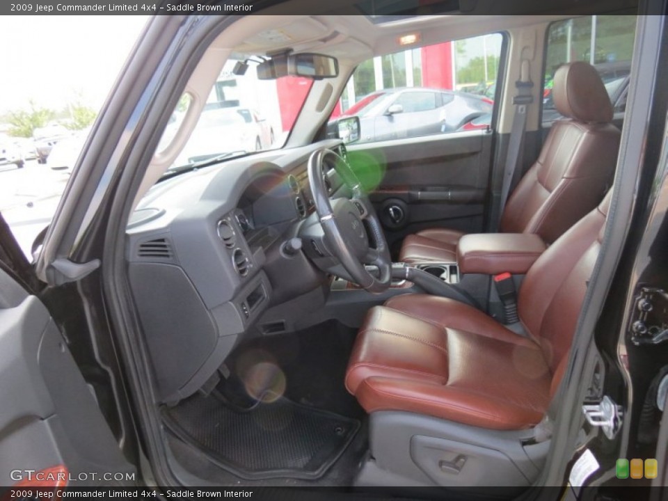 Saddle Brown Interior Front Seat for the 2009 Jeep Commander Limited 4x4 #66588525