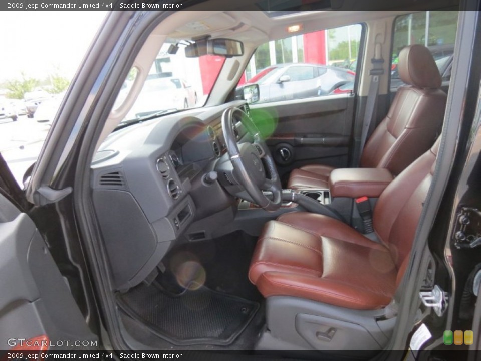 Saddle Brown 2009 Jeep Commander Interiors