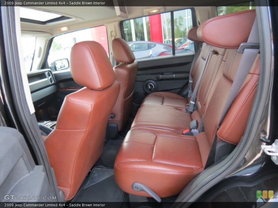 Saddle Brown Interior Rear Seat for the 2009 Jeep Commander Limited 4x4 #66588552
