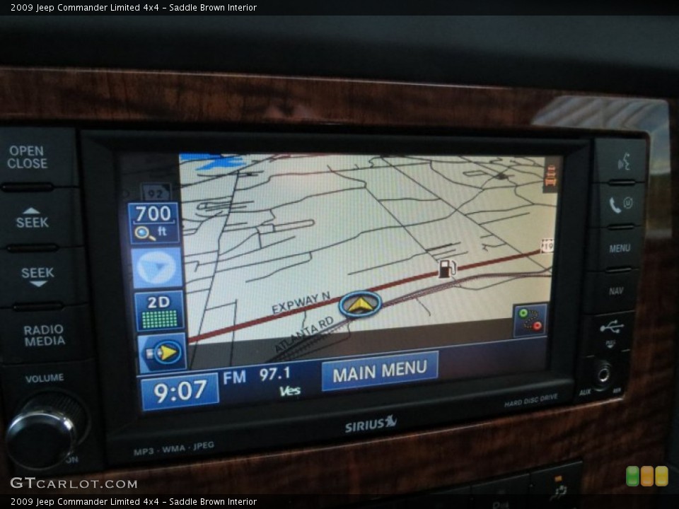 Saddle Brown Interior Navigation for the 2009 Jeep Commander Limited 4x4 #66588667
