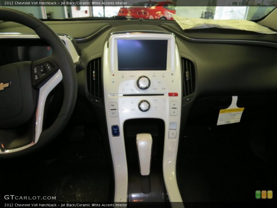 Jet Black/Ceramic White Accents Interior Controls for the 2012 Chevrolet Volt Hatchback #66589881