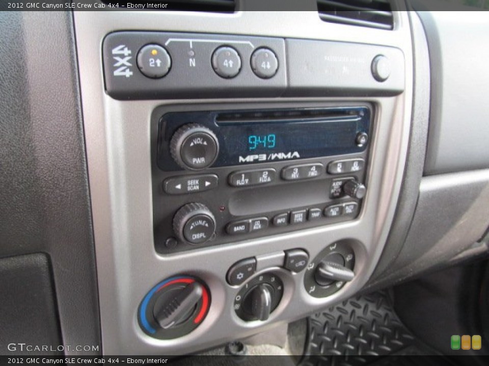 Ebony Interior Controls for the 2012 GMC Canyon SLE Crew Cab 4x4 #66589950