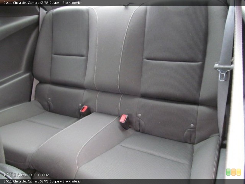 Black Interior Rear Seat for the 2011 Chevrolet Camaro SS/RS Coupe #66590760