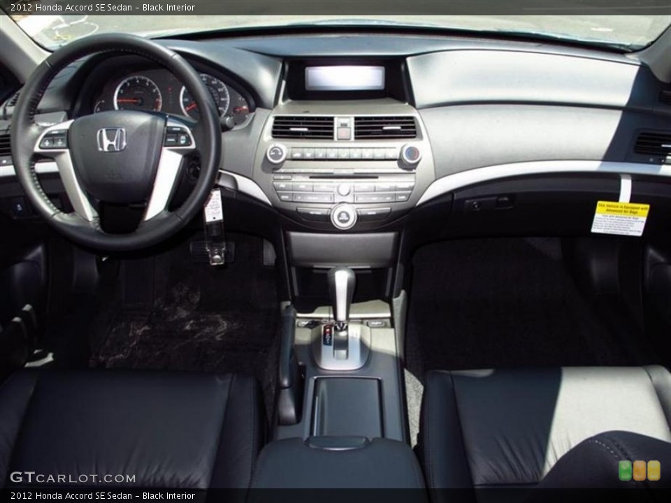 Black Interior Dashboard for the 2012 Honda Accord SE Sedan #66592082
