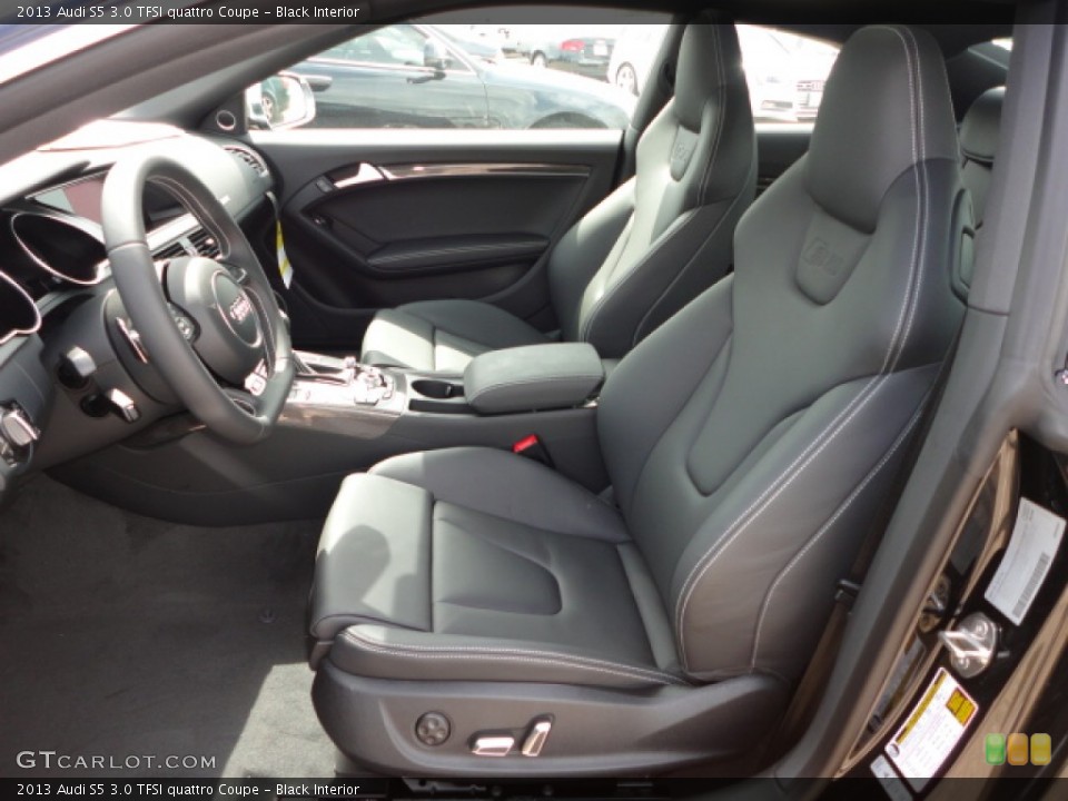 Black Interior Front Seat for the 2013 Audi S5 3.0 TFSI quattro Coupe #66592235