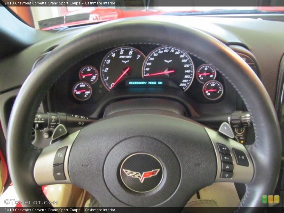 Cashmere Interior Steering Wheel for the 2010 Chevrolet Corvette Grand Sport Coupe #66592491