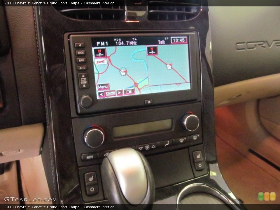 Cashmere Interior Navigation for the 2010 Chevrolet Corvette Grand Sport Coupe #66592500