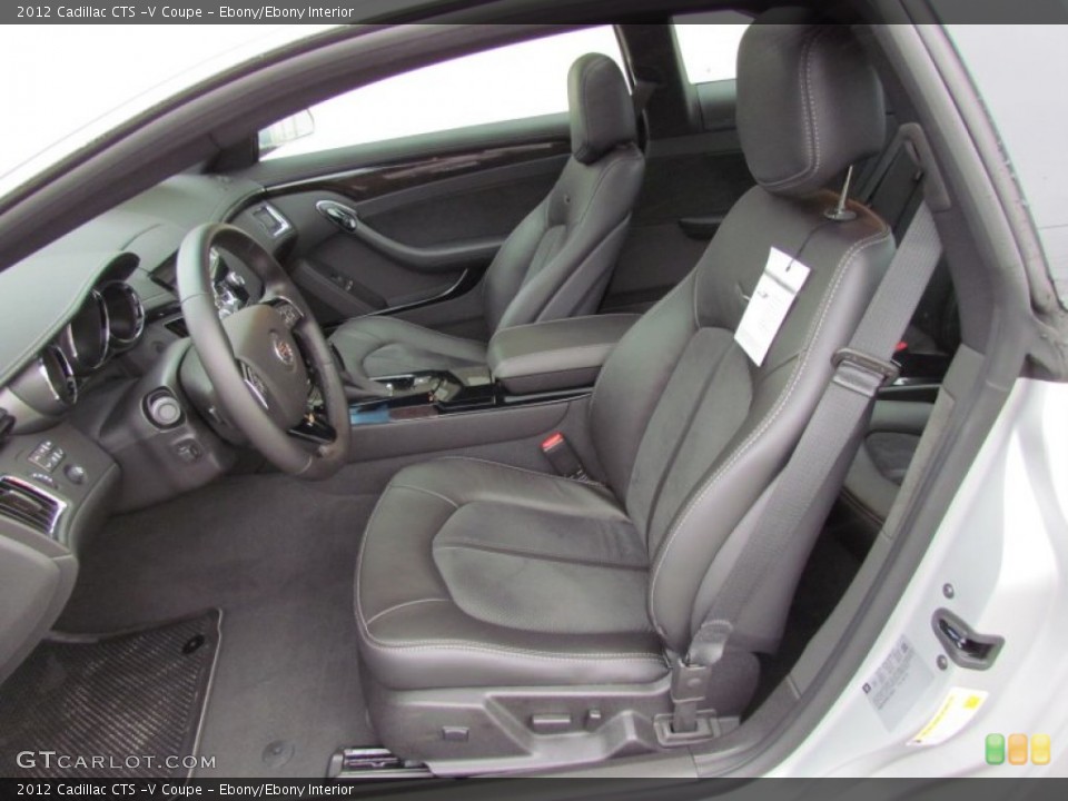 Ebony/Ebony Interior Front Seat for the 2012 Cadillac CTS -V Coupe #66593428