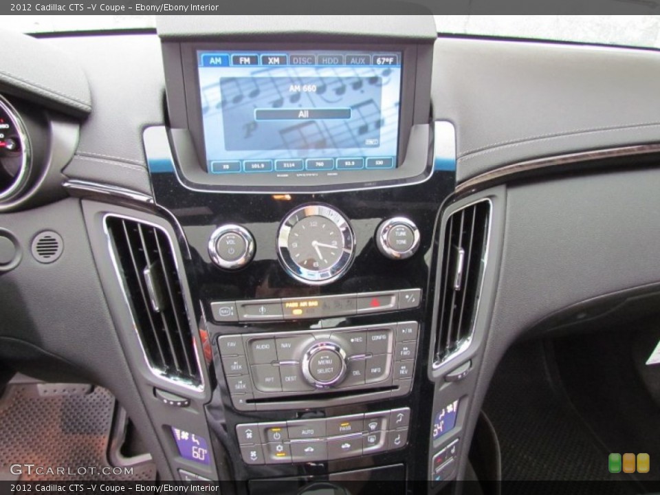 Ebony/Ebony Interior Controls for the 2012 Cadillac CTS -V Coupe #66593470