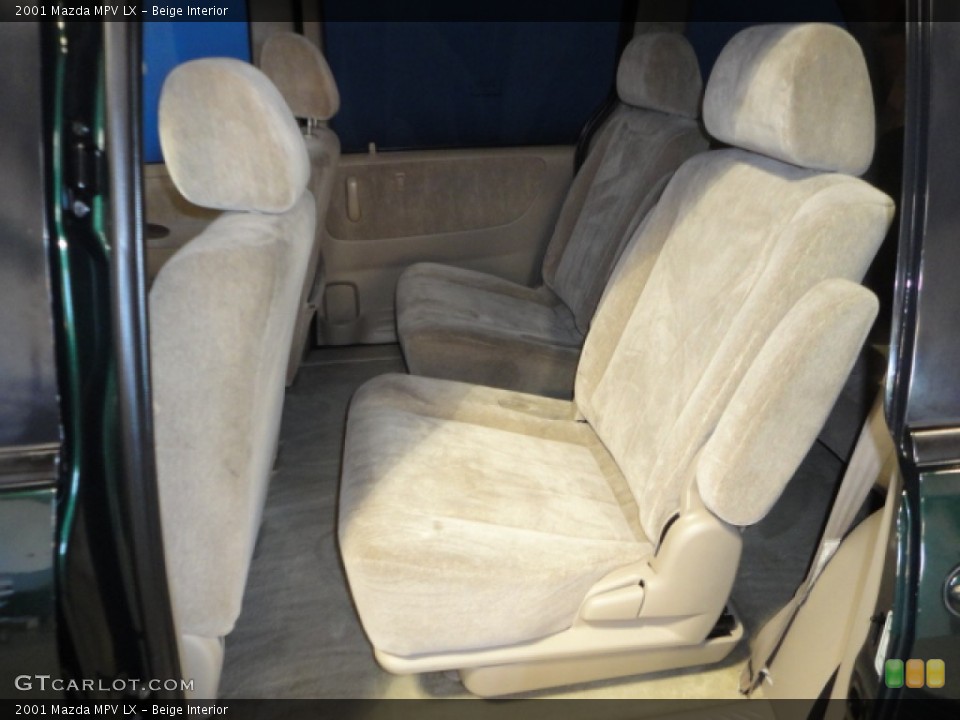 Beige Interior Rear Seat for the 2001 Mazda MPV LX #66594485