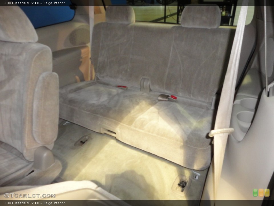 Beige Interior Rear Seat for the 2001 Mazda MPV LX #66594494