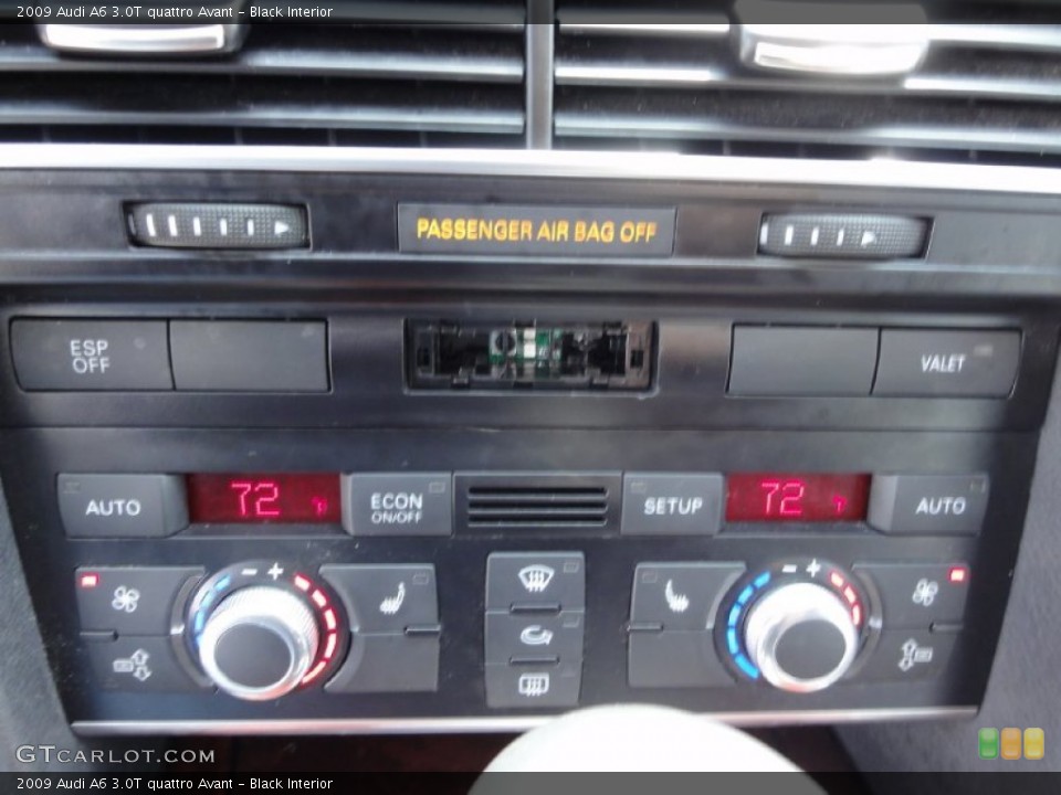 Black Interior Controls for the 2009 Audi A6 3.0T quattro Avant #66596392