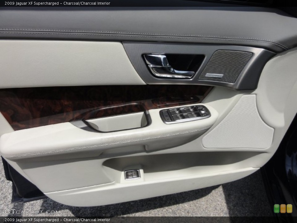 Charcoal/Charcoal Interior Door Panel for the 2009 Jaguar XF Supercharged #66596587