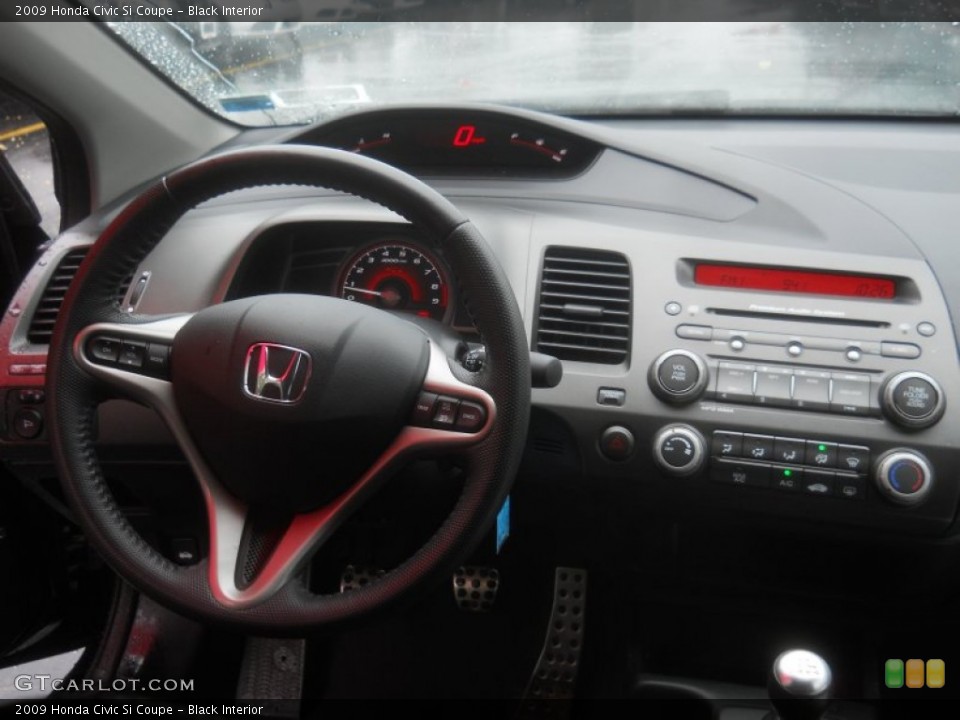Black Interior Dashboard for the 2009 Honda Civic Si Coupe #66596686