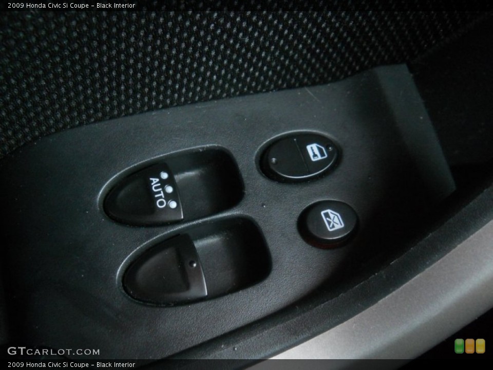 Black Interior Controls for the 2009 Honda Civic Si Coupe #66596740