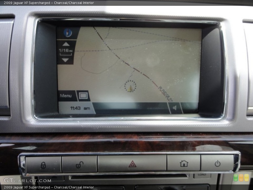 Charcoal/Charcoal Interior Navigation for the 2009 Jaguar XF Supercharged #66596821