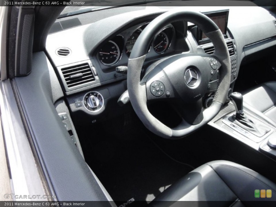 Black Interior Steering Wheel for the 2011 Mercedes-Benz C 63 AMG #66597055