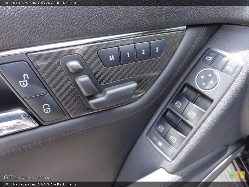 Black Interior Controls for the 2011 Mercedes-Benz C 63 AMG #66597087