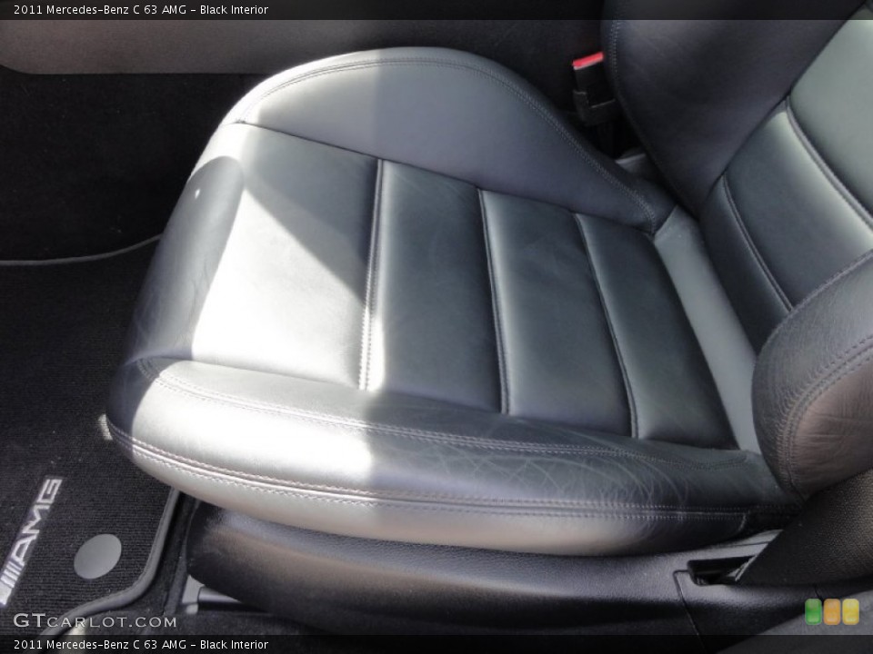 Black Interior Front Seat for the 2011 Mercedes-Benz C 63 AMG #66597094