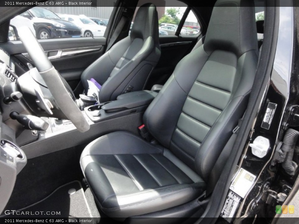 Black Interior Front Seat for the 2011 Mercedes-Benz C 63 AMG #66597103