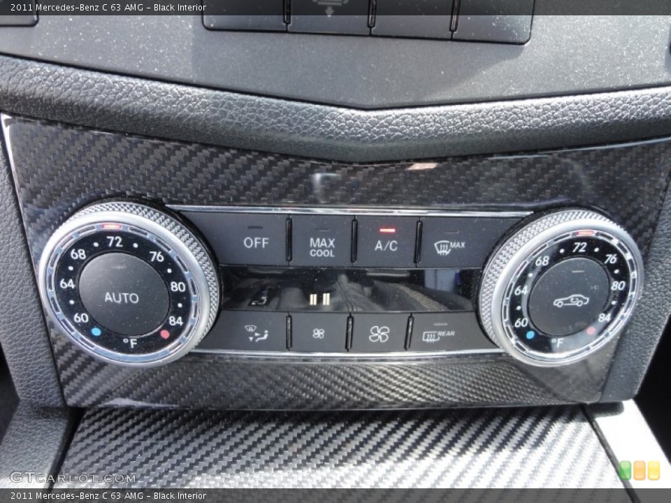 Black Interior Controls for the 2011 Mercedes-Benz C 63 AMG #66597371