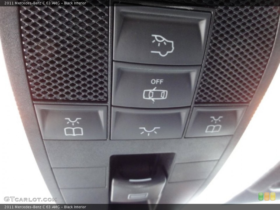 Black Interior Controls for the 2011 Mercedes-Benz C 63 AMG #66597389