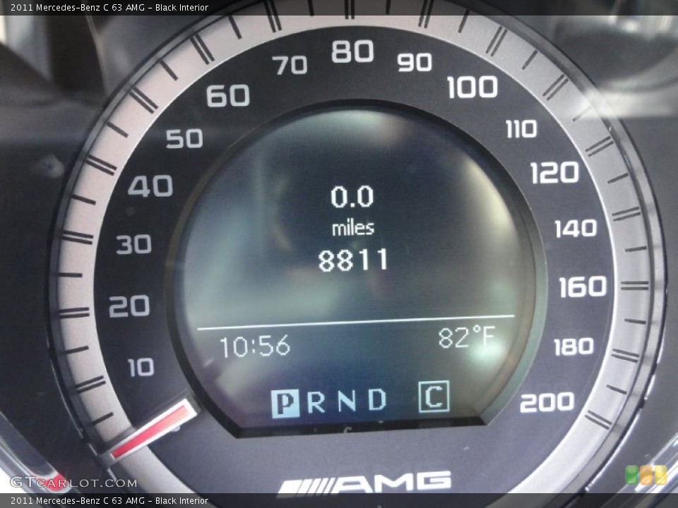 Black Interior Gauges for the 2011 Mercedes-Benz C 63 AMG #66597411
