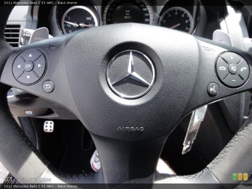 Black Interior Controls for the 2011 Mercedes-Benz C 63 AMG #66597419