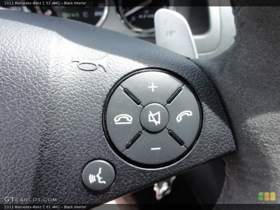 Black Interior Controls for the 2011 Mercedes-Benz C 63 AMG #66597431