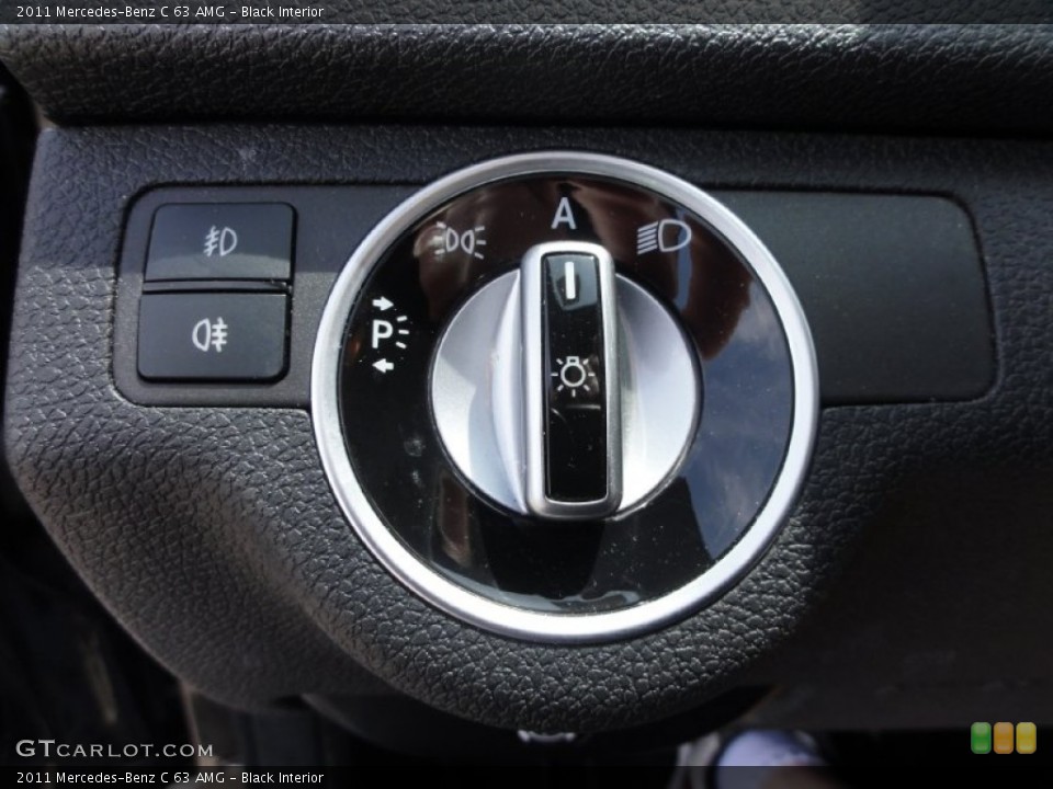 Black Interior Controls for the 2011 Mercedes-Benz C 63 AMG #66597449