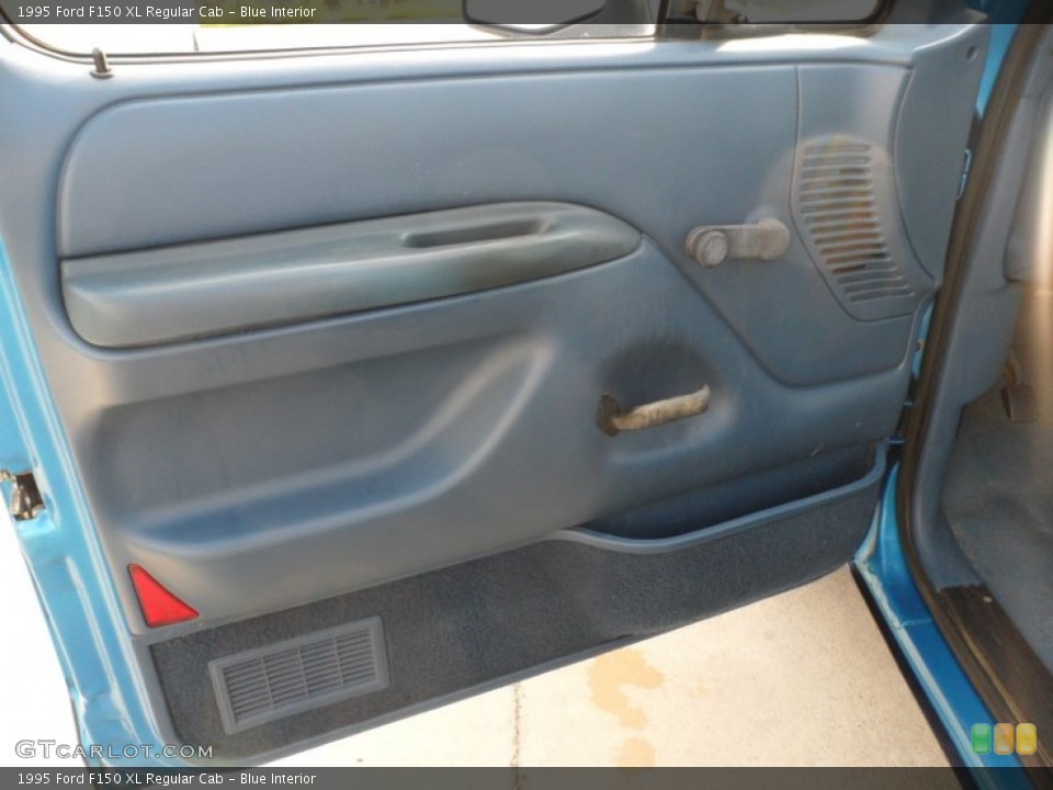 Blue Interior Door Panel for the 1995 Ford F150 XL Regular Cab #66598316