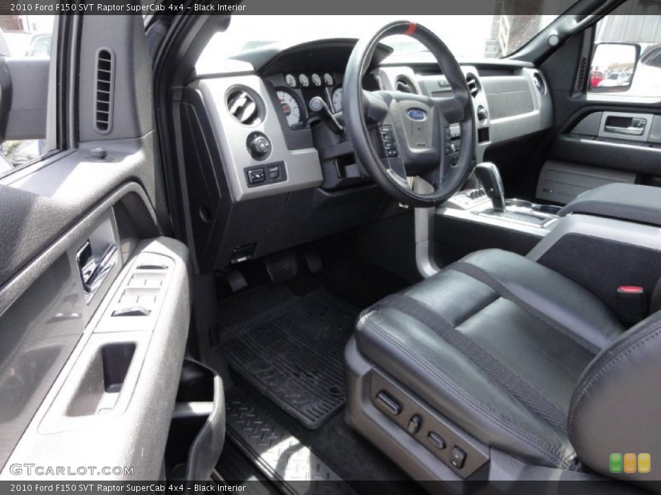 Black Interior Photo for the 2010 Ford F150 SVT Raptor SuperCab 4x4 #66598979