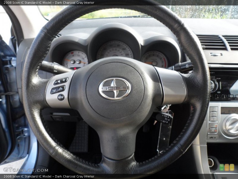 Dark Charcoal Gray Interior Steering Wheel for the 2008 Scion tC  #66599909