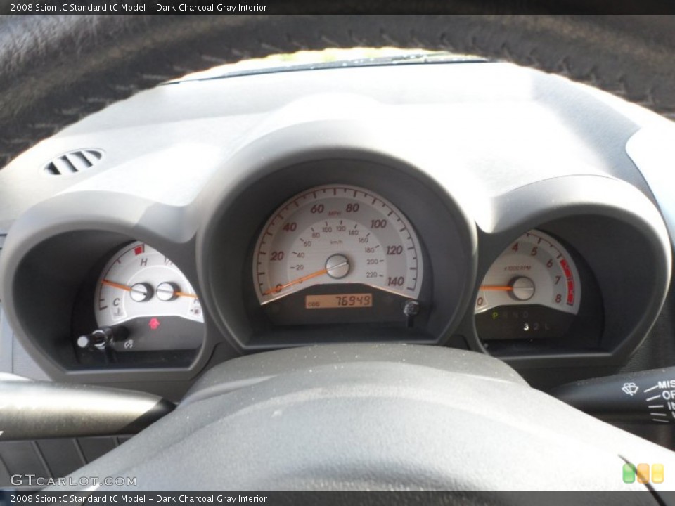 Dark Charcoal Gray Interior Gauges for the 2008 Scion tC  #66599919