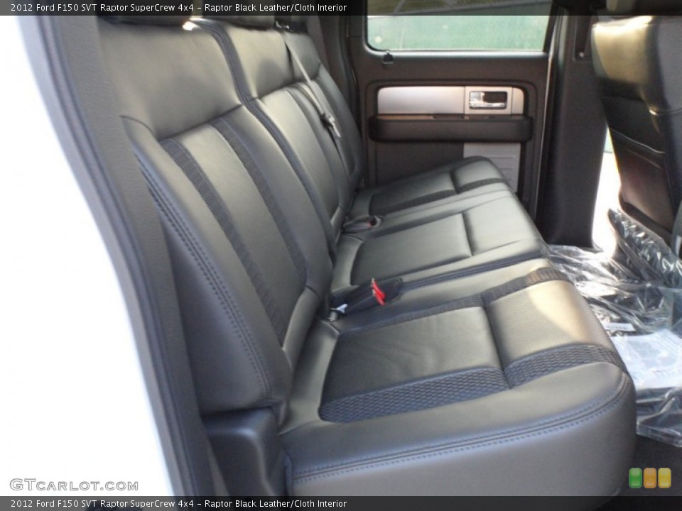 Raptor Black Leather/Cloth Interior Rear Seat for the 2012 Ford F150 SVT Raptor SuperCrew 4x4 #66601932