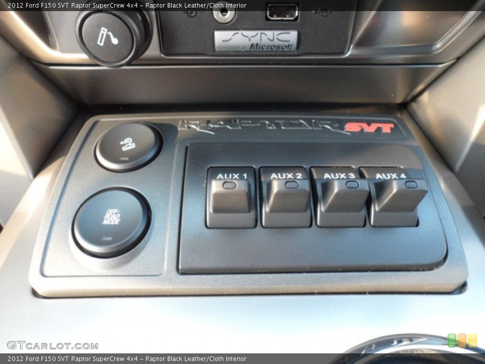 Raptor Black Leather/Cloth Interior Controls for the 2012 Ford F150 SVT Raptor SuperCrew 4x4 #66602035