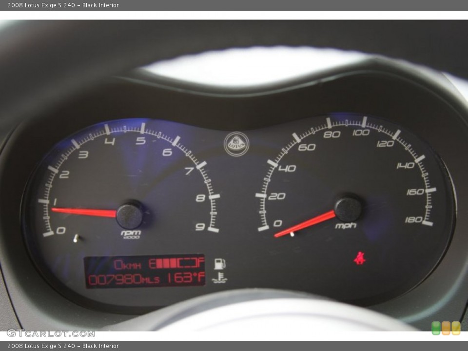 Black Interior Gauges for the 2008 Lotus Exige S 240 #66602776