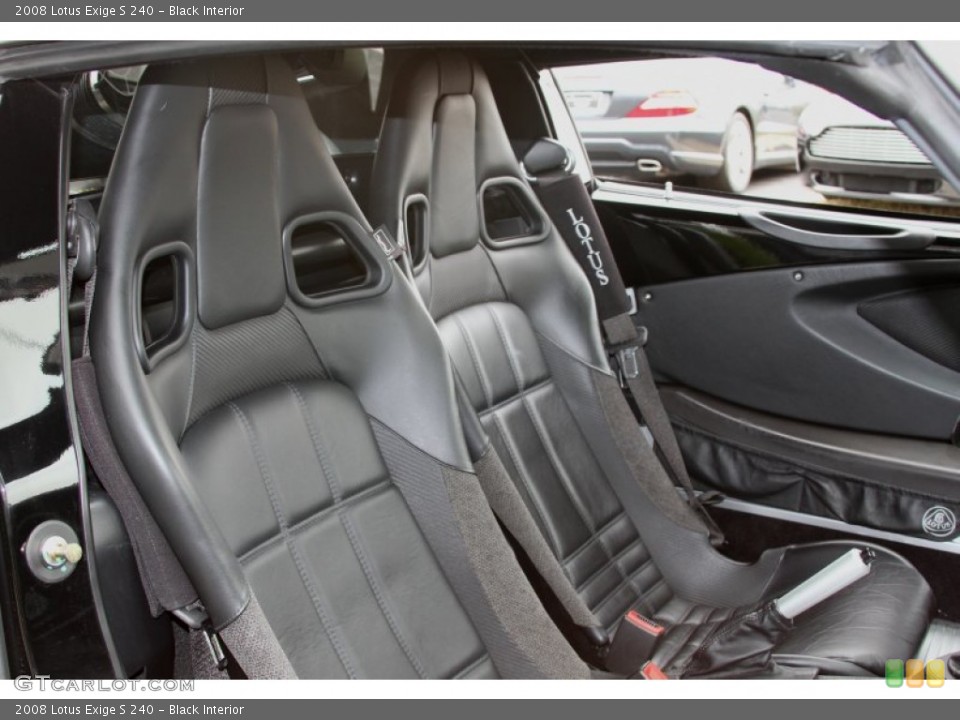 Black Interior Front Seat for the 2008 Lotus Exige S 240 #66602882
