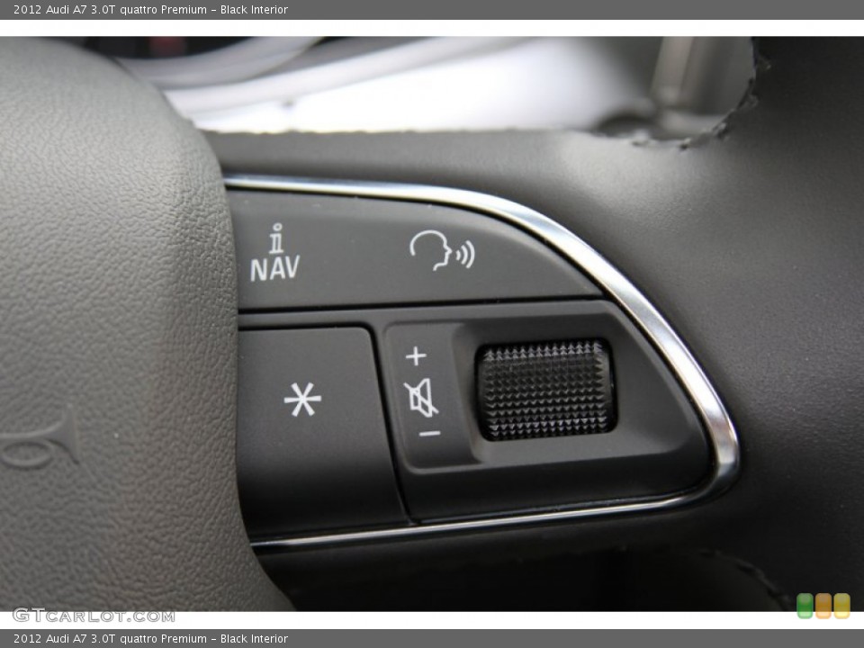 Black Interior Controls for the 2012 Audi A7 3.0T quattro Premium #66603177