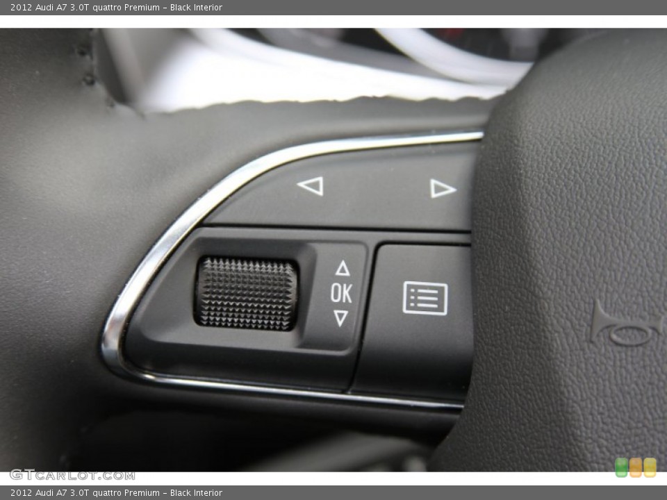 Black Interior Controls for the 2012 Audi A7 3.0T quattro Premium #66603183