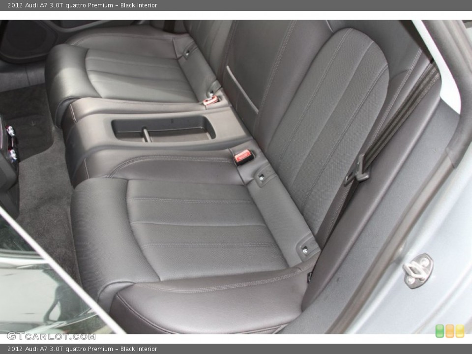 Black Interior Rear Seat for the 2012 Audi A7 3.0T quattro Premium #66603291
